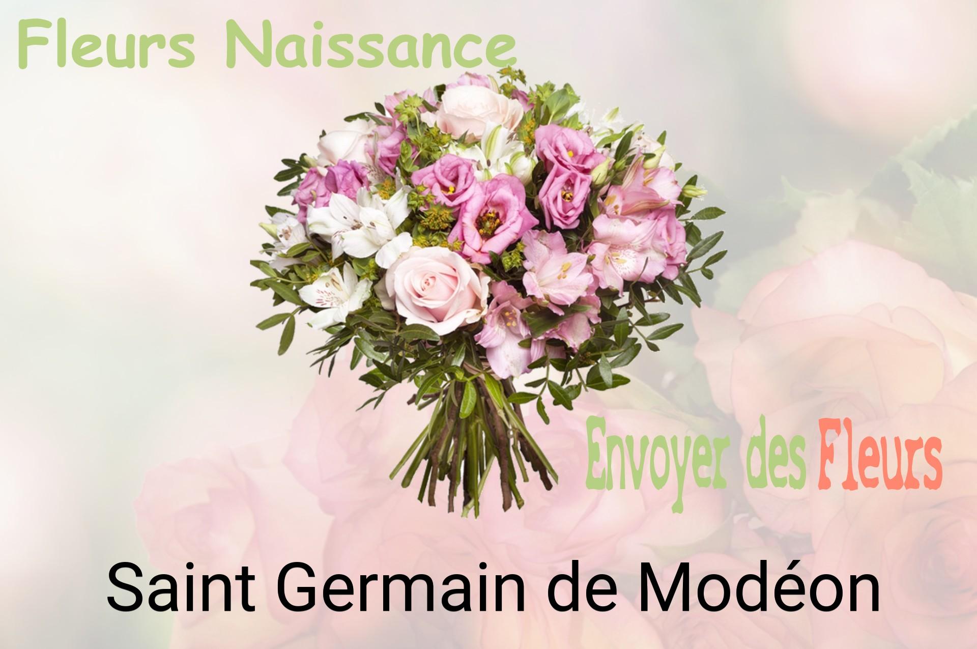 Bouquet de fleurs de naissance livré à Saint-Germain-de-Modéon